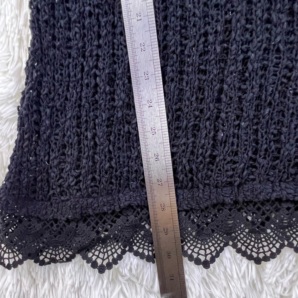 Aeropostale Bethany Mota Knit Black Sweater Cover Up Sz M - Picture 5 of 16